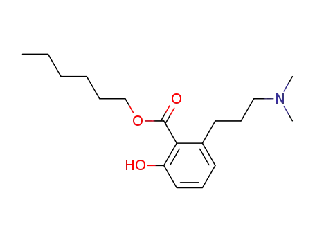 n-hexyl O-(3-dimethylaminopropyl)salicylate