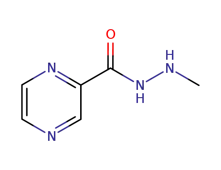 Molecular Structure of 80364-57-4 (Pyrazinecarboxylic acid, 2-methylhydrazide (9CI))