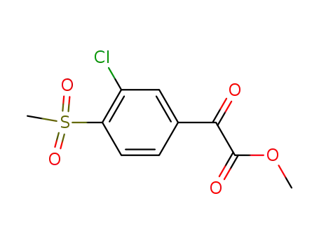 (3-chloro-4-methanesulfonyl-phenyl)-oxo-acetic acid methyl ester