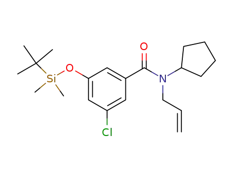 [3-Chloro-5-(tert-butyldimethylsilyloxy)phenyl]-N-cyclopentyl-N-prop-2-enylcarboxamide
