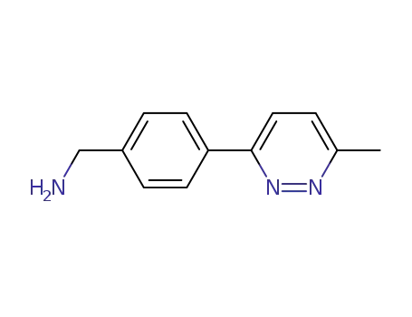 Molecular Structure of 389602-89-5 (Benzenemethanamine, 4-(6-methyl-3-pyridazinyl)-)
