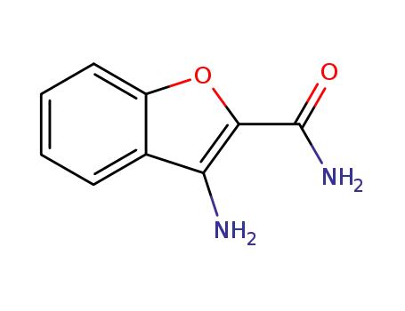 Molecular Structure of 54802-10-7 (3-AMINOBENZOFURAN-2-CARBOXAMIDE  97)