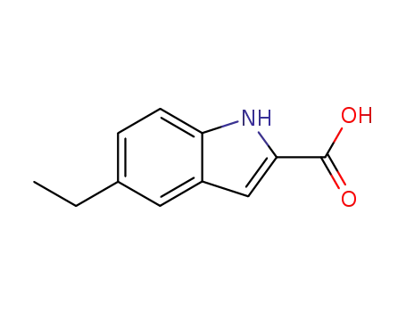 Molecular Structure of 37033-93-5 (5-ETHYLINDOLE-2-CARBOXYLIC ACID)