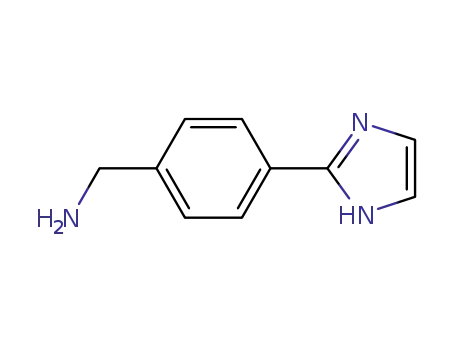Molecular Structure of 326409-72-7 (4-(1H-IMIDAZOL-2-YL)-BENZYLAMINE)