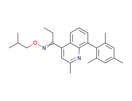 1-[2-Methyl-8-(2,4,6-trimethyl-phenyl)-quinolin-4-yl]-propan-1-one O-isobutyl-oxime