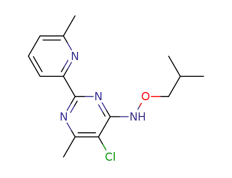 5-Chloro-4-O-isobutylhydroxylamino-6-methyl-2-(6-methyl-2-pyridyl)-pyrimidine