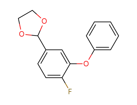 Molecular Structure of 77771-05-2 (2-(4-fluoro-3-phenoxyphenyl)-1,3-dioxolane)