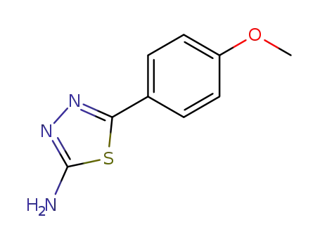 Molecular Structure of 1014-25-1 (2-AMINO-5-(4-METHOXYPHENYL)-1,3,4-THIADIAZOLE)