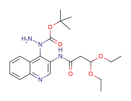 tert-butyl N'-[3-(3,3-diethoxypropionylamino)quinolin-4-yl]hydrazinecarboxylate