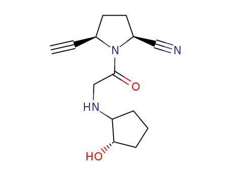 (2S,5R)-5-ethynyl-1-{N-((2S)-2-hydroxycyclopentyl)glycyl}pyrrolidine-2-carbonitrile