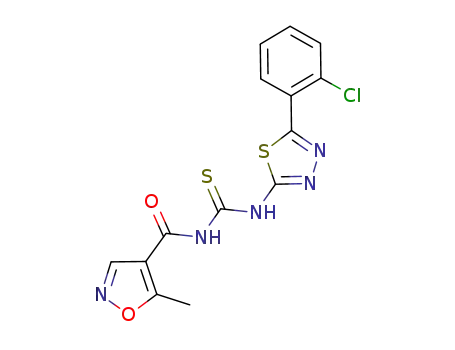 N-(5-(2-chlorophenyl)-1,3,4-thiadiazole-2-yl)-N'-(5-methylisoxazoyl)thiourea