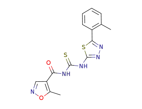 N-(5-o-tolyl-1,3,4-thiadiazole-2-yl)-N'-(5-methylisoxazoyl)thiourea