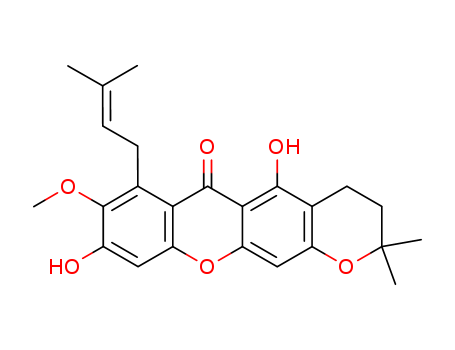 2H,6H-Pyrano[3,2-b]xanthen-6-one,3,4-dihydro-5,9-dihydroxy-8-methoxy-2,2-dimethyl-7-(3-methyl-2-butenyl)-