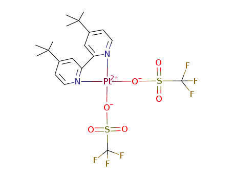 (4,4'-di-tert-butyl-2,2'-bipyridine)bis(trifluoromethanesulfonate)platinum(II)
