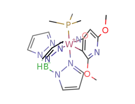 [TpW(NO)(PMe3)(3,4-η2-2,6-dimethoxypyridine)]