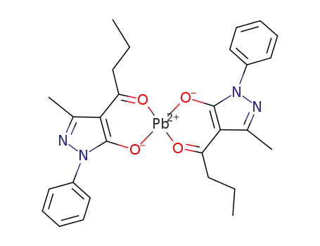 bis(1-phenyl-3-methyl-4-butanoyl pyrazolonato)lead(II)