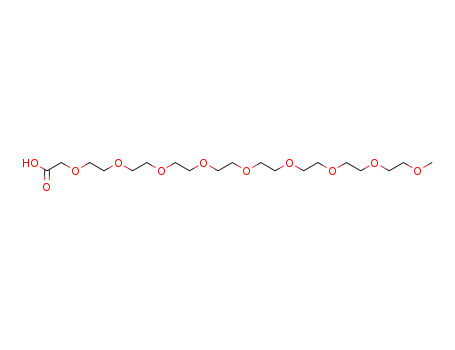Molecular Structure of 102013-72-9 (3,6,9,12,15,18,21,24,27-Nonaoxaoctacosanoic acid)