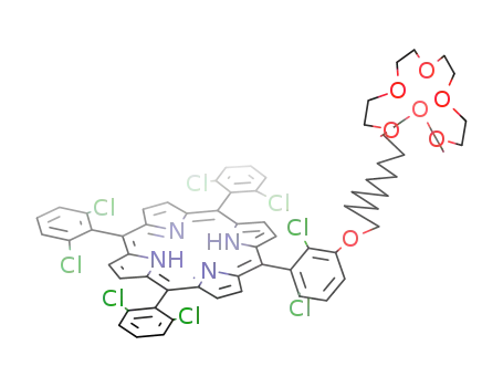 5-[2,6-dichloro-3-[9-(18-crown-6)nonyloxy]phenyl]-10,15,20-tri-(2,6-dichlorophenyl) porphyrin