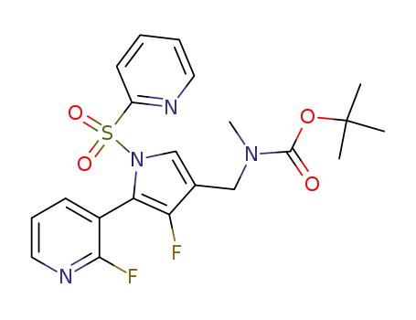 tert-butyl {[4-fluoro-5-(2-fluoropyridin-3-yl)-1-(pyridin-2-ylsulfonyl)-1H-pyrrol-3-yl]methyl}methylcarbamate
