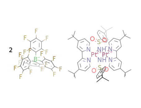 [(t-Bu2-2,2'-bipyridyl)Pt(μ-NHSO2C6H4Bu-t)]2[B(C6F5)4]2
