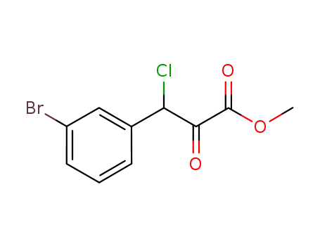 3-(3-bromo-phenyl)-3-chloro-2-oxo-propionic acid methyl ester