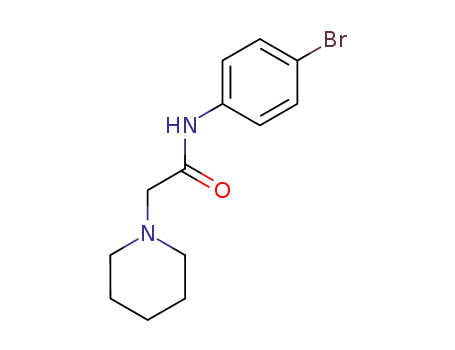 Molecular Structure of 58479-86-0 (N-(4-bromophenyl)-2-(piperidin-1-yl)acetamide)