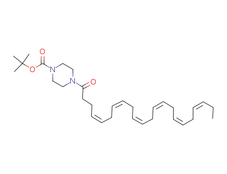 tert-butyl 4-(4Z,7Z,10Z,13Z,16Z, 19Z)-docosa-4,7,10,13,16,19-hexaenoylpiperazine-1-carboxylate