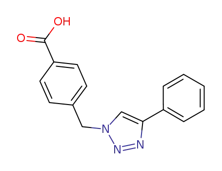 4-((4-phenyl-1H-1,2,3-triazol-4-yl)methyl)benzoic acid