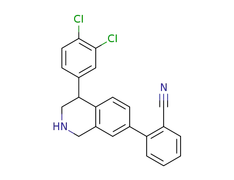 2-(4-(3,4-dichlorophenyl)-1,2,3,4-tetrahydroisoquinolin-7-yl)benzonitrile
