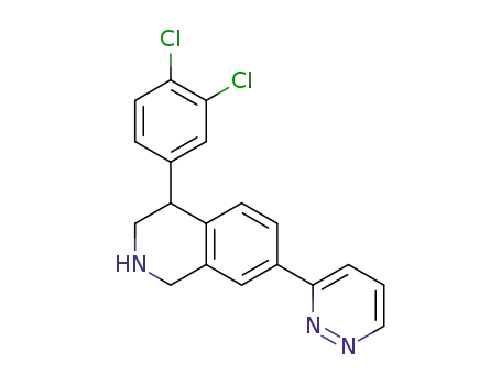 (+)-4-(3,4-dichlorophenyl)-7-(pyridazin-3-yl)-1,2,3,4-tetrahydroisoquinoline