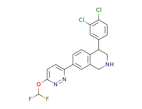 (+)-4-(3,4-dichlorophenyl)-7-(6-(difluoromethoxy)pyridazin-3-yl)-1,2,3,4-tetrahydroisoquinoline