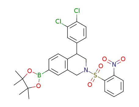 4-(3,4-dichlorophenyl)-2-(2-nitrophenylsulfonyl)-7-(4,4,5,5-tetramethyl-1,3,2-dioxaborolan-2-yl)-1,2,3,4-tetrahydroisoquinoline