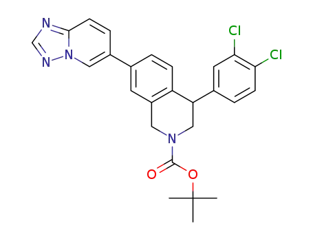(-)-tert-butyl 7-([1,2,4]triazolo[1,5-a]pyridin-6-yl)-4-(3,4-dichlorophenyl)-3,4-dihydroisoquinoline-2(1H)-carboxylate