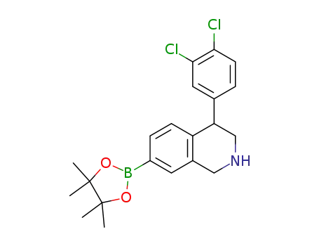 4-(3,4-dichlorophenyl)-7-(4,4,5,5-tetramethyl-1,3,2-dioxaborolan-2-yl)-1,2,3,4-tetrahydroisoquinoline
