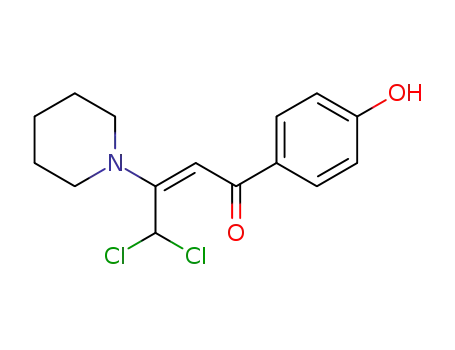 4,4-dichloro-3-piperidino-1-(4-hydroxyphenyl)-2-buten-1-one