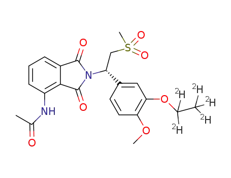 Molecular Structure of 1258597-47-5 (ApreMilast-d5)