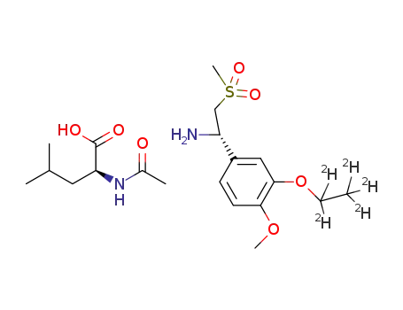 ((S)-1-(ethoxy-d5)-4-methoxyphenyl)-2-(methylsulfonyl)ethanamine N-acetyl-L-leucine salt