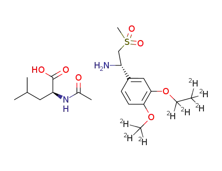 (S)-1-(3-(ethoxy-d5)-4-(methoxy-d3)phenyl)-2-(methylsulfonyl)ethanamine N-acetyl-L-leucine salt