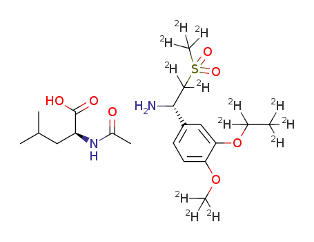 (S)-1-(3-(ethoxy-d5)-4-(methoxy-d3)phenyl)-2-((methyl-d3)sulfonyl)-2,2-d2-ethanamine N-acetyl-L-leucine salt