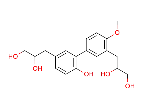 3',5-di-(2,3-dihydroxypropyl)-4'-methoxy-biphenyl-2-ol