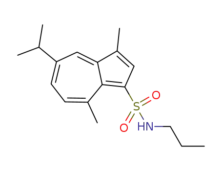 N-propyl-3,8-dimethyl-5-isopropyl-1-azulene sulfonamide