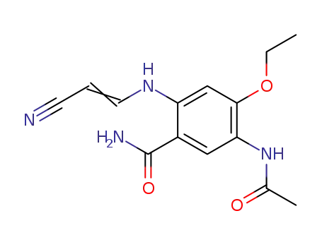 2-[(2-Cyanovinyl)amino]-4-ethoxy-5-acetylamido benzoylamide