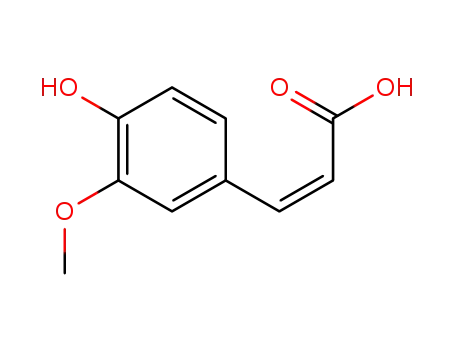 Molecular Structure of 1014-83-1 (CIS-FERULICACID)