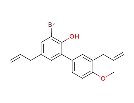 3'-bromo-3,5'-diallyl-2'-hydroxy-4-methoxy-1,1'-biphenyl
