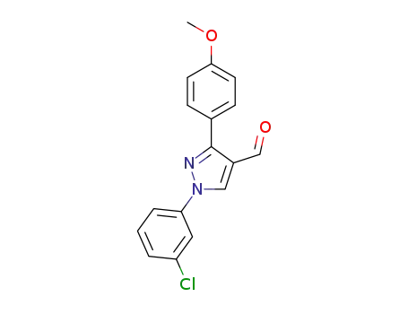 1-(3-chlorophenyl)-3-(4-methoxyphenyl)-1H-pyrazole-4-carboxaldehyde