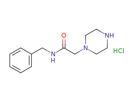 Molecular Structure of 850415-38-2 (Piperazino-acetic acid-benzylamide hydrochloride)
