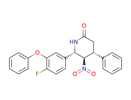 6-(4-fluoro-3-phenoxyphenyl)-5-nitro-4-phenylpiperidin-2-one
