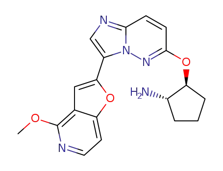 (1S,2S)-2-{[3-(4-methoxyfuro[3,2-c]pyridin-2-yl)imidazo[1,2-b]pyridazin-6-yl]-oxy}cyclopentanamine