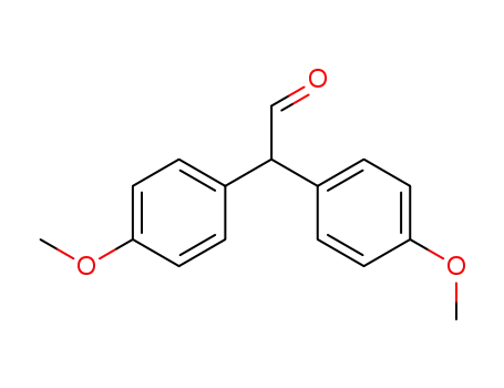 Molecular Structure of 5032-08-6 (Bis(p-methoxyphenyl)acetaldehyde)