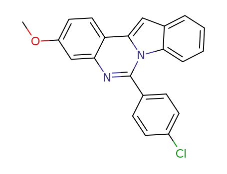 6-(4-chlorophenyl)-3-methoxyindolo[1,2-c]quinazoline